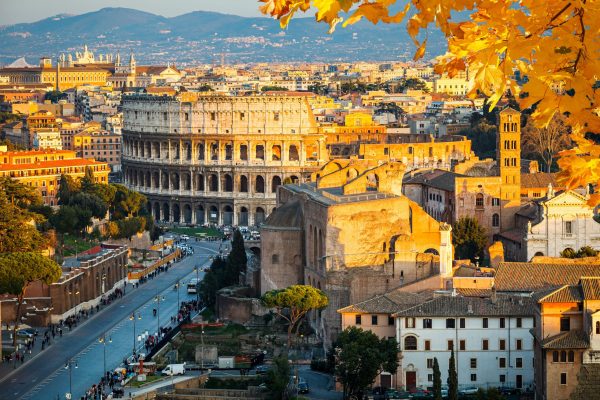 View,On,Colosseum,In,Rome,,Italy